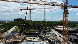 3 cranes college construction 